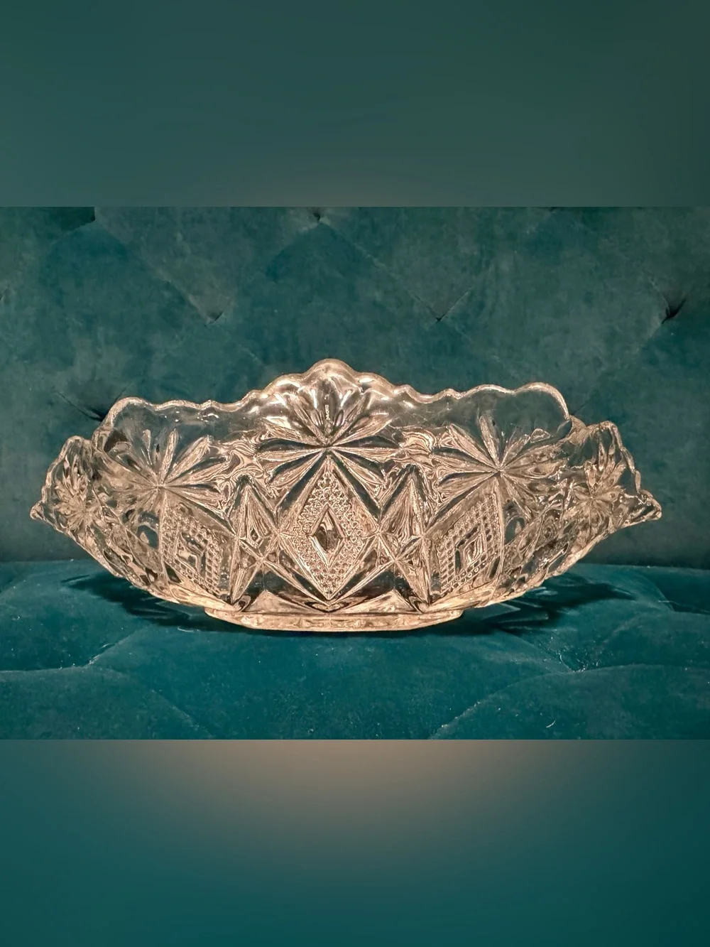 Unique Vintage “Glow Glass” Trinket/Candy/Display Bowl